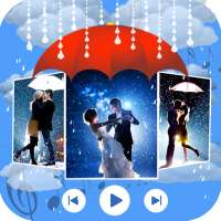 rain photo slide show with music