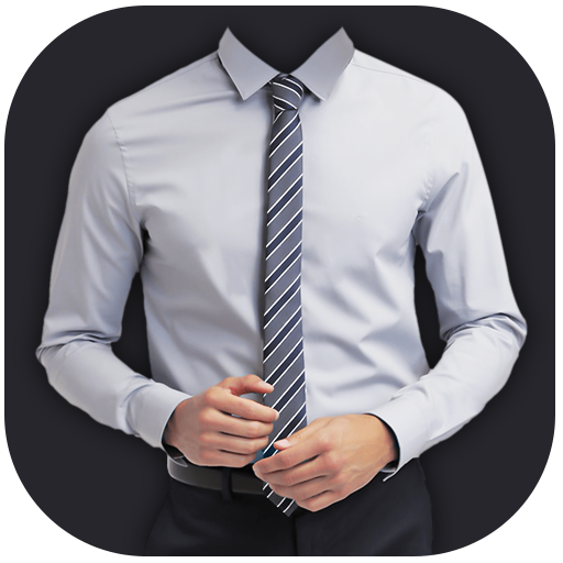 Men Shirt With Tie Suit Photo Editor icon