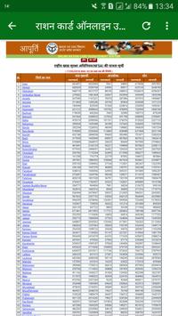 राशन कार्ड ऑनलाइन सेवा उत्तर प्रदेश स्क्रीनशॉट 2