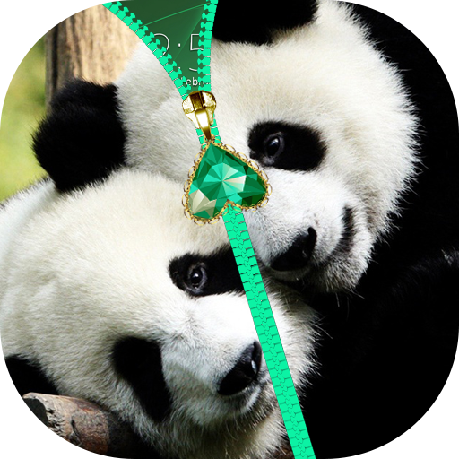 Panda Zipper Lock Screen icon