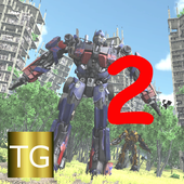 Cyborg Robot car X Ray chase 2 icon