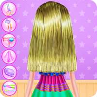 Princess Girl At Hair Beauty Salon