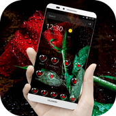 Valentine Love Rose Drop Thema icon