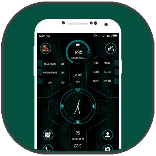 Next generation launcher 2019 - hi-tech app icon