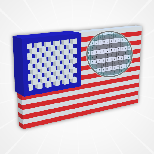 Flags Voxel Color by Number 3D icon