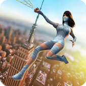 Girl Spider Hero Battle 3D icon