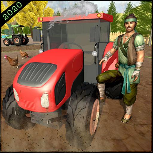 Farm Tractor Sim - Forage Farming Games أيقونة