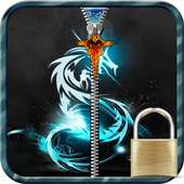 Dragon Zipper Lock Screen