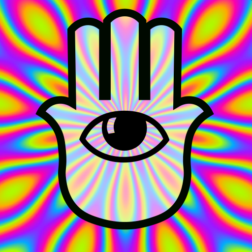 Psychedelic camera icon