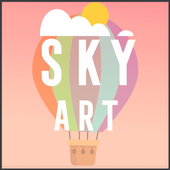 Sky Art - hot air balloon icon