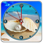 Pearl Clock Live Wallpaper أيقونة
