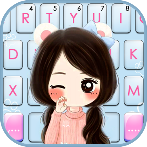 ikon Tema Keyboard Kitty Girl
