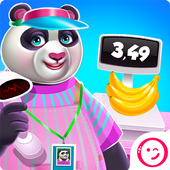 Panda Supermarket Kids Game icon