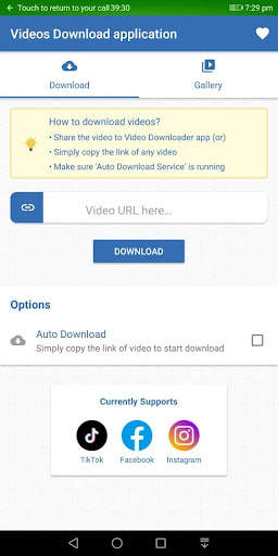 Videos Download Application screenshot 1