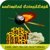 cash and coins for 8 ball pool prank icon