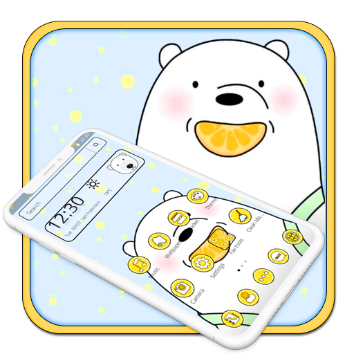 Cartoon Adorable Ice Bear Fruit Theme icon