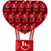 Romantic Red Rose Love Keyboard Theme on 9Apps