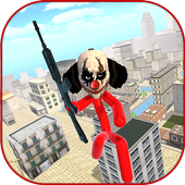 Super Hero Stickman Clown Game icon