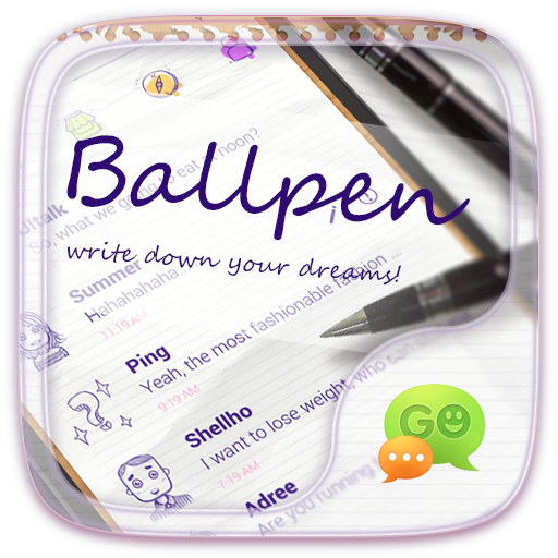(FREE) GO SMS BALLPEN THEME icon