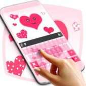 Pink Hearts Keyboard on 9Apps