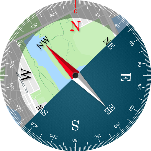 Compass Maps Pro - Digital Compass 360 Free icon