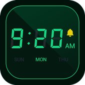 Digital Alarm Clock - Bedside Clock, Stopwatch icon