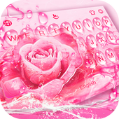 Pink Rose Water Drops icon