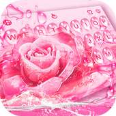 Pink Rose Water Drops on 9Apps