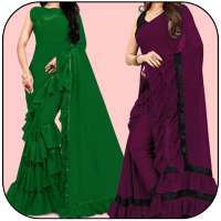 Women Fashion Ruffle Saree App Free