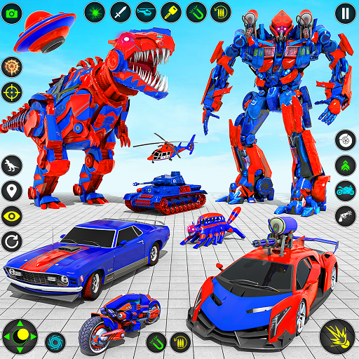 Dino Robot Car Transform Wars icon