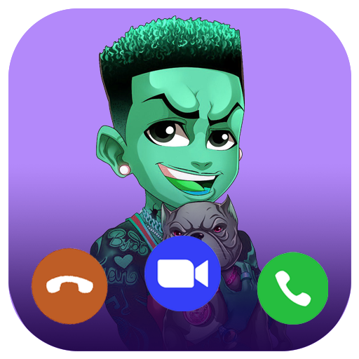 Funny mike fake call prank icon