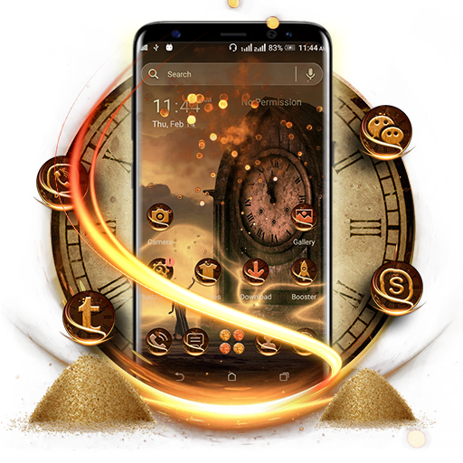 Vintage Clock Launcher Theme icon