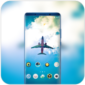 Theme for hope sky high-tech airplane wallpaper icon