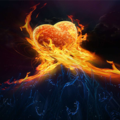 ikon Love Heart HD Wallpaper