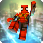 Cube Spider Hero in City 3D icon