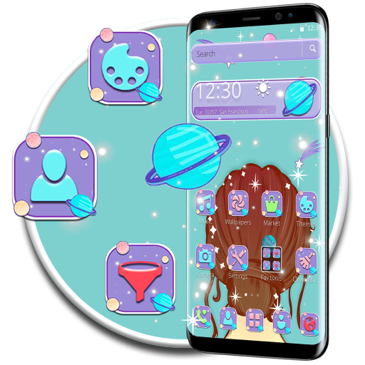 Universe Shiny Space Girl Theme⭐ icon