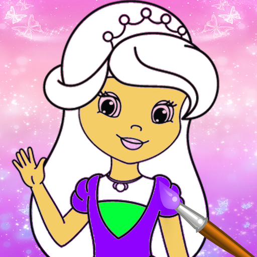 Little Princess Fairy Drawing Coloring Book Pages icon
