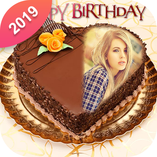 Name Photo On Birthday Cake New icon