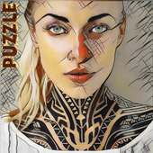 Puzzle sexy tatoo girls