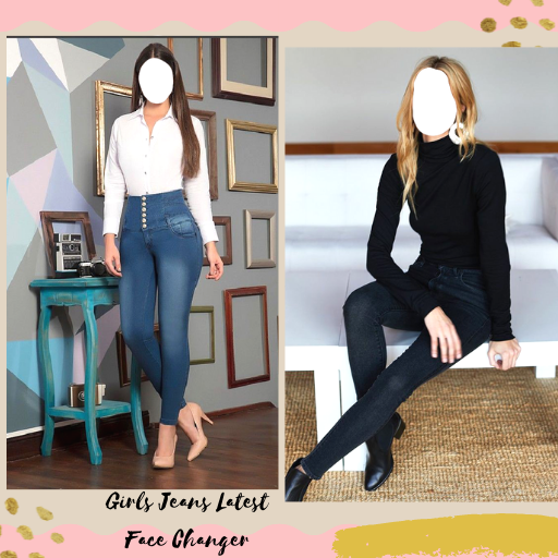Girls Jeans Face Changer icon