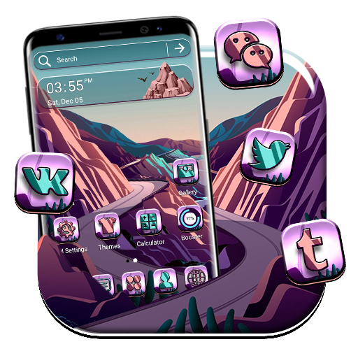 Seashore Road Theme Launcher icon