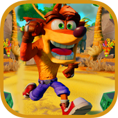 Superhero Crash Jungle Bandicoot icon