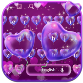 Romantic Heart Bubble Balloon Keyboard icon