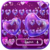 Romantic Heart Bubble Balloon Keyboard on 9Apps