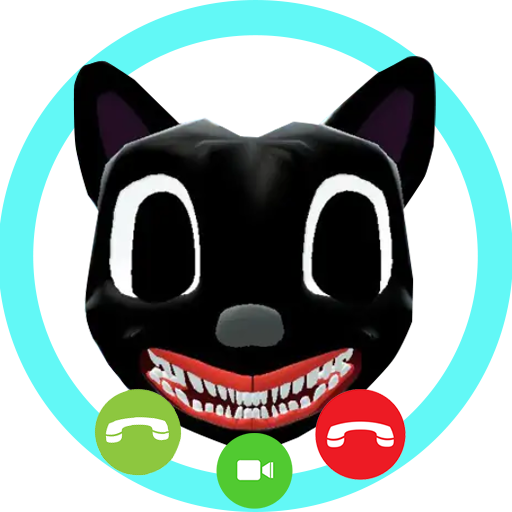 Video Call Horror Cartoon Cat Live icon