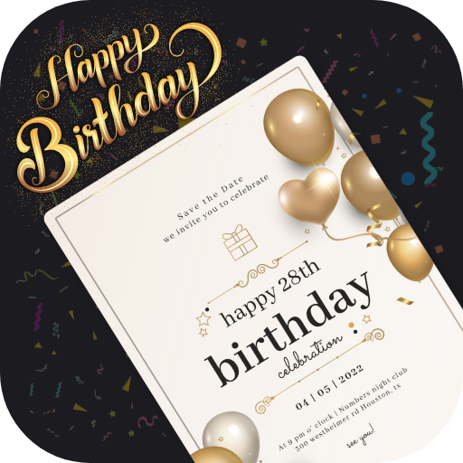 Birthday Invitation Card Maker icon