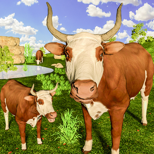 wild angry bull attack simulator icon