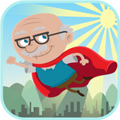 Super Grandpa Mario Run icon