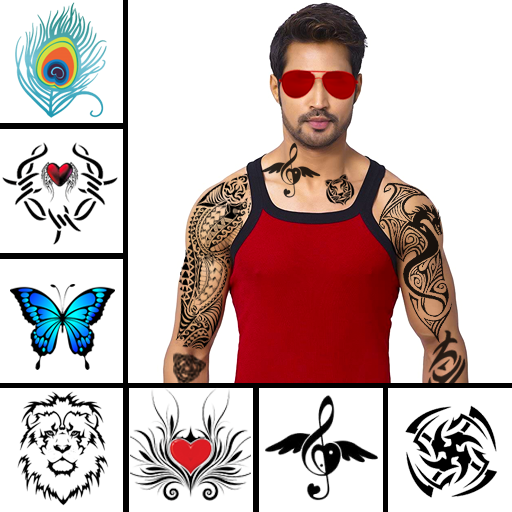 Tattoo photo editor icon