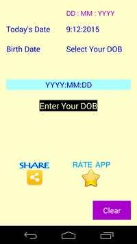 Age Calculator Free and Easy screenshot 2